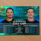 2024-25 Upper Deck Aho/Svechnikov Gaming Co-Op Green /199 - pikkukuva 1