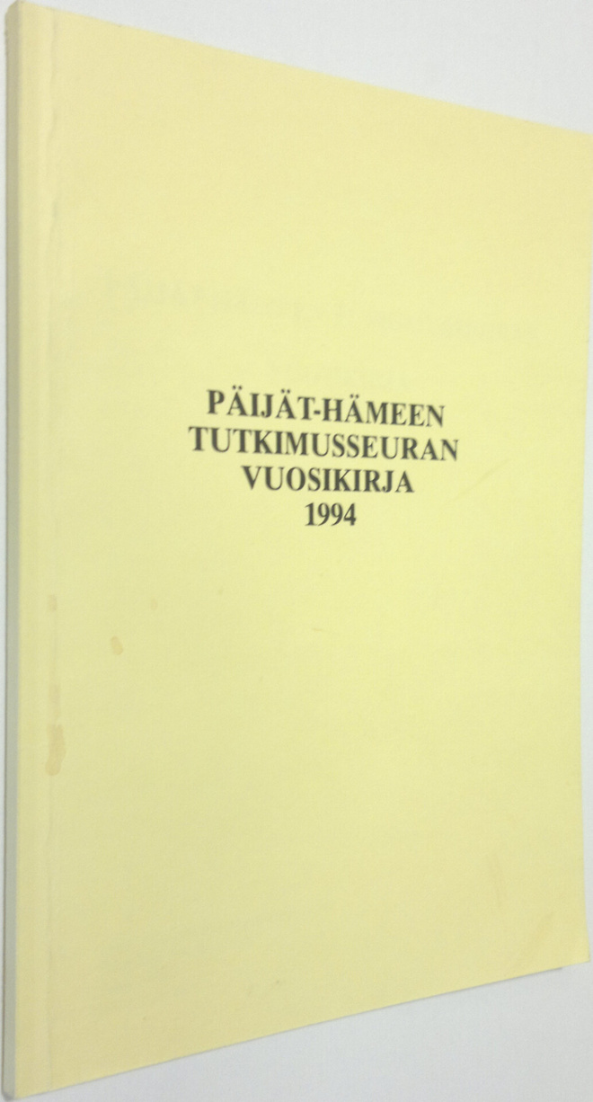 Päijät-Hämeen tutkimusseuran vuosikirja 1994