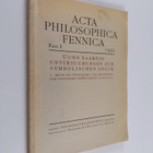 Acta Philosophica Fennica - pikkukuva 1