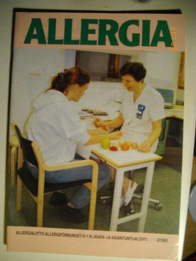 Allergia lehti Nro 2/1992 (12.11)