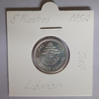 Libanon 5 Piastres v.1952 KM#14 - pikkukuva 1