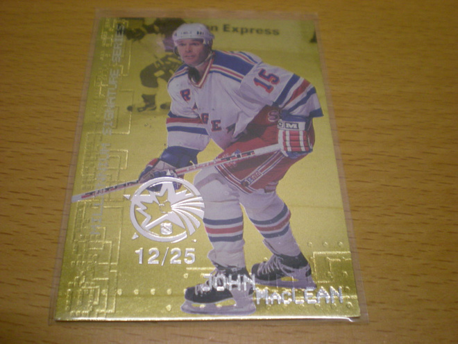 John MacLean 1999-2000 Be A Player Signature Series # 162  A