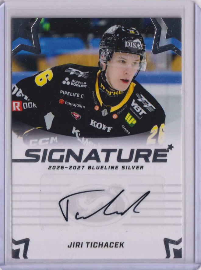 26-27 Blueline Jiri Tichacek Signature /80
