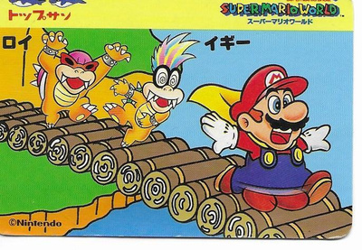 Super Mario Nintendo keräilykortti Roy Koopa Iggy (Japani)