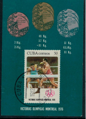 Olympia 1976 Montreal - Kuuba nyrkkeilyblokki o