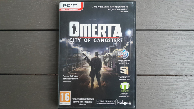 PC DVD: OMERTA - City Of Gangsters peli (2013)