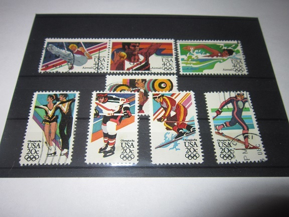 POSTIMERKKEJÄ USA OLYMPIA-AIHE 1984