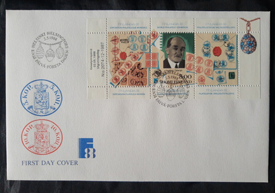 Ensipäiväkuori / ensipäiväleima 2.5.1988 Faberge-postimerkit
