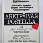 Arkipäivän postilla eli Yksinäisen päivän tunnussanat - pikkukuva 1