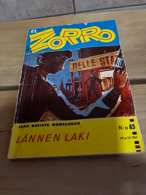 El Zorro Lännen Laki N:o 45 N:o 10/1961