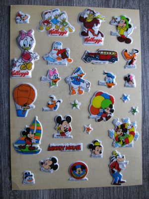 WALT DISNEY.....Kellogg`s + muut pehmotarrat.