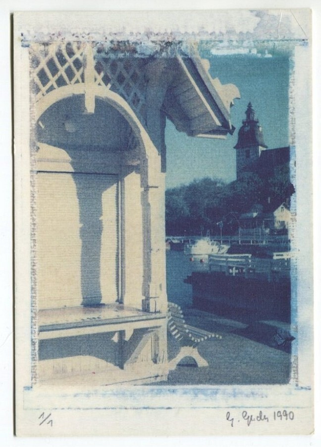 Naantali Venesatama, valokuvataidekortti 1990