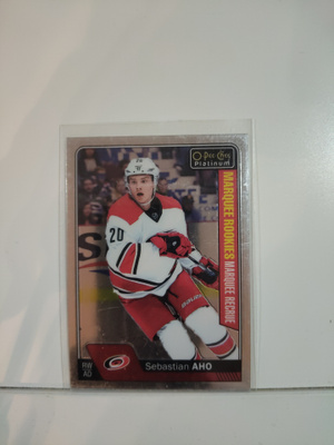 2016-17 O-Pee-Chee Platinum #173 Sebastian Aho MR, RC