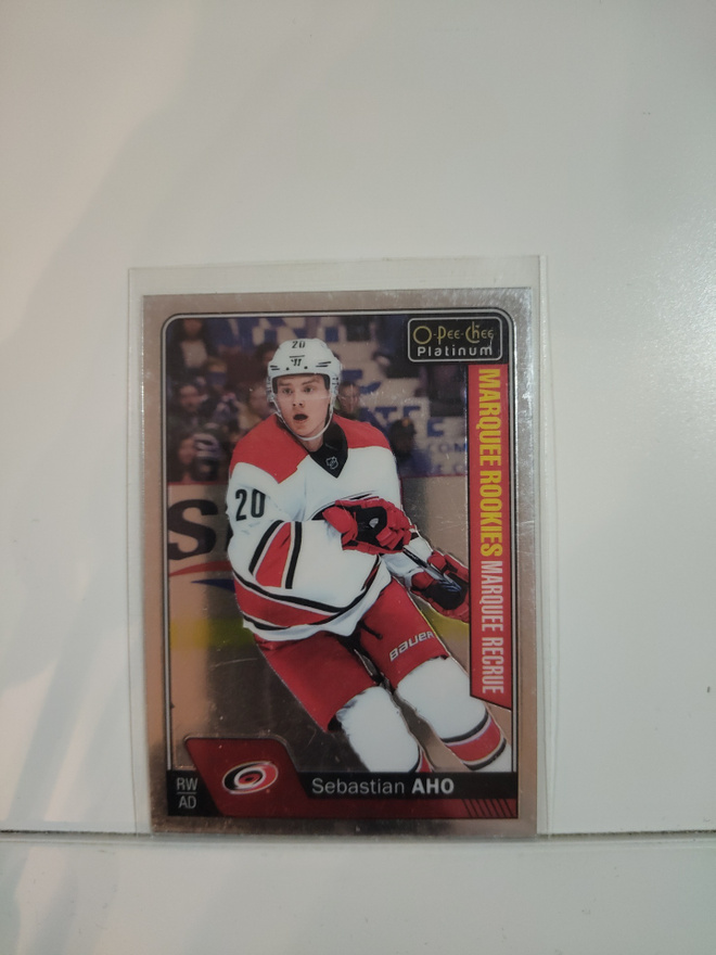 2016-17 O-Pee-Chee Platinum #173 Sebastian Aho MR, RC