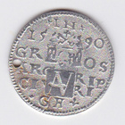 Puola - Sigismund III Vasa 1590 kolikko, Museon kopio - pikkukuva 2