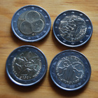 Suomi 2019-2023 ,2 euro x 4 kpl., juhlakolikoita - pikkukuva 1