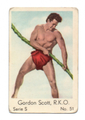 Purkkakuva SerieS n:o 51 GORDON SCOTT  ( Tarzan)