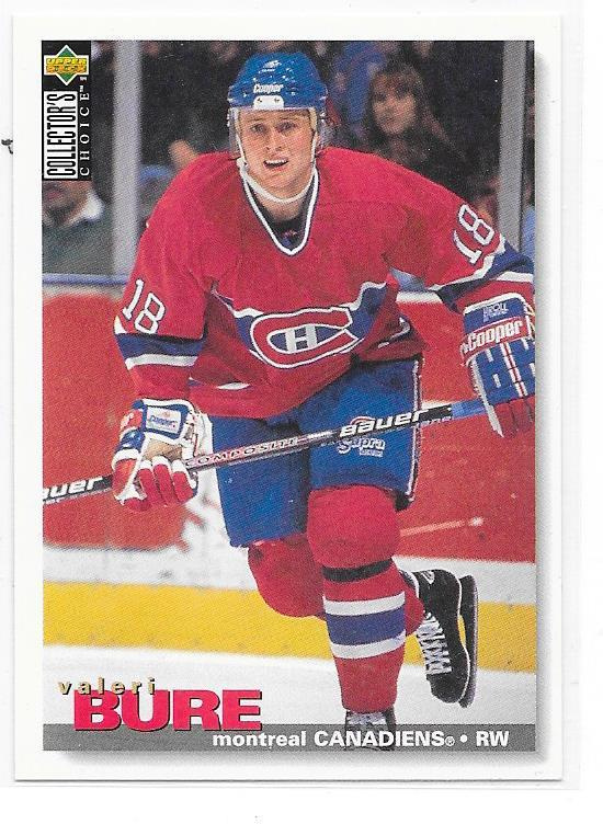 1995-96 Collector`s Choice #119 Valeri Bure Montreal