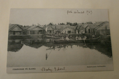Eckerö, kala-aitat, leidit veneessä ja rannalla 1907, k k-k