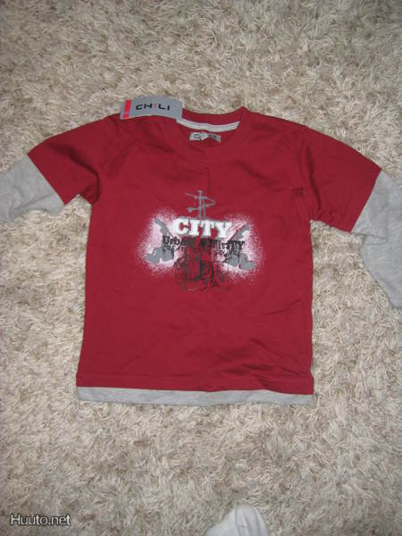 **CHILI tuplahiha t-paita, uusi 110 cm *