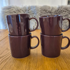 Iittala / ARABIA  Teema muki tumma lila 4 kpl - pikkukuva 1