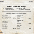 Elvis Presley: Elvis sings EP-levy vuodelta 1958 - pikkukuva 2