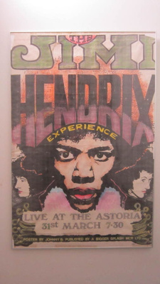 Jimi Hendrix at Astoria 31.3.1967 keikkamainos