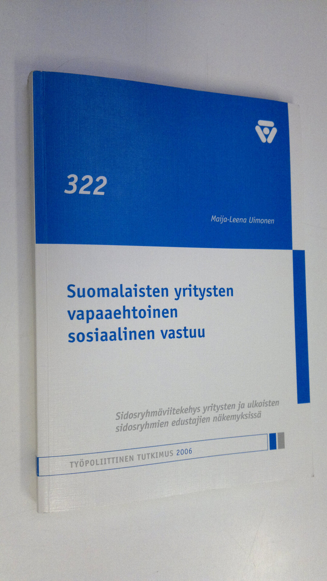 Maija-Leena Uimonen : Suomalaisten yritysten vapaaehtoine...
