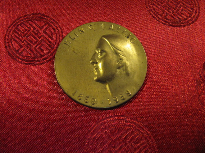 Rintamerkki  Elin .O. Kallio 1859-1959