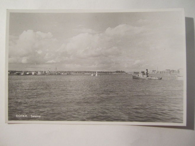 VANHA Postikortti Kotka 1950-l Alkup.Mallikappale