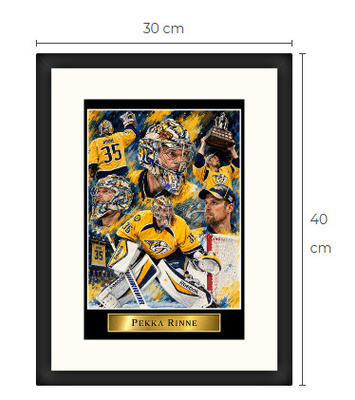 Uusi Pekka Rinne Nashville NHL art print Limited Edition