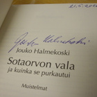 Jouko Halmekoski: Sotaorvon vala (+tekijän nimmari) Sis.pk:t - pikkukuva 3