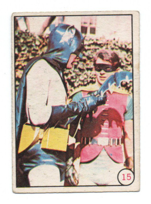 Purkkakuva BATMAN BAT LAFFS n:o 15 1966 Batman ja Robin heit