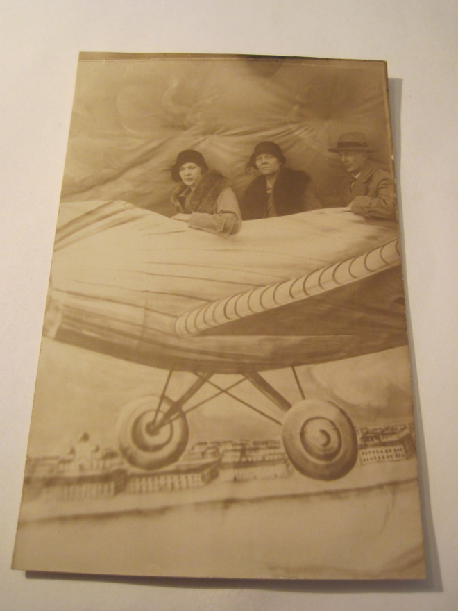 VANHA Valokuva Helsinki Lentokone ym 1920-luku