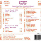 Rameau : Harpsichord Music Volume 1 - pikkukuva 2