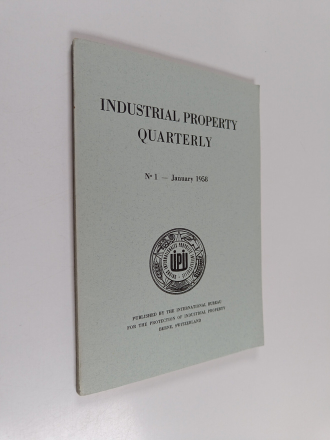 Industrial property quarterly Nr. 1 - January 1958