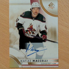 2023-24 SP Authentic Matias Maccelli Limited Auto - pikkukuva 1