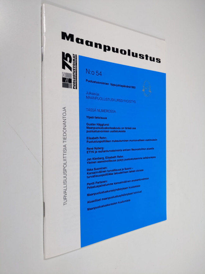 Maanpuolustus N:o 54 : turvallisuuspoliittisia tiedonantoja