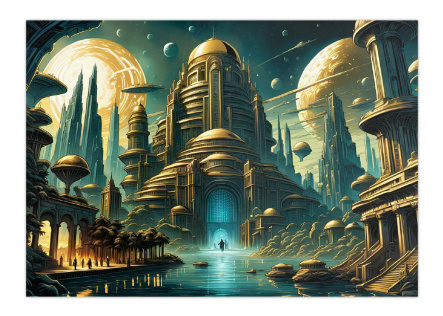 100 kpl uusia Sci-Fi taide julisteita koko A4