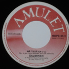 7" SALMINEN - En Jäädä Voi - single 1991 suomi country MINT- - pikkukuva 2