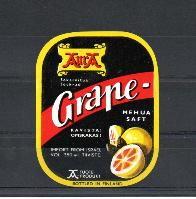 10 kpl Auran panimon juomaetikettiä