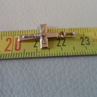 Kultainen risti riipus 14K 25mm - pikkukuva 3