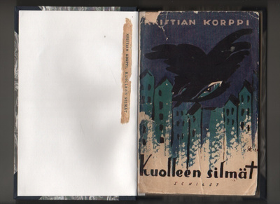 Korppi.: Kuolleen silmät, Schildt 1926, sid., K4, [M.Waltari