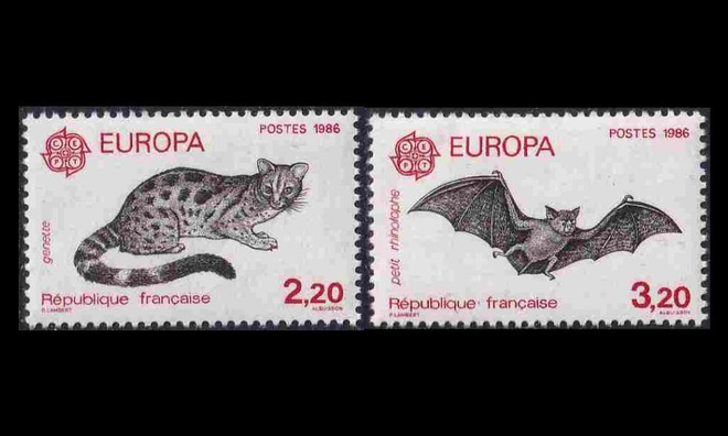Ranska 2546-7 ** Europa luonnonsuojelu (1986)