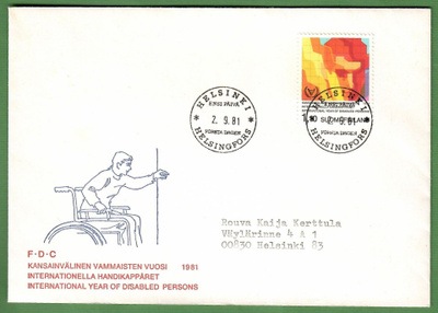 FDC-1981 Kansainvälinen vammaisten vuosi. (118)