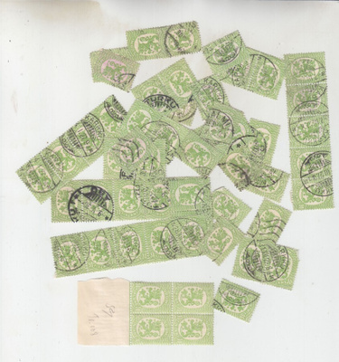 M 17 1925 30p vihreä hakaristivesileima.
