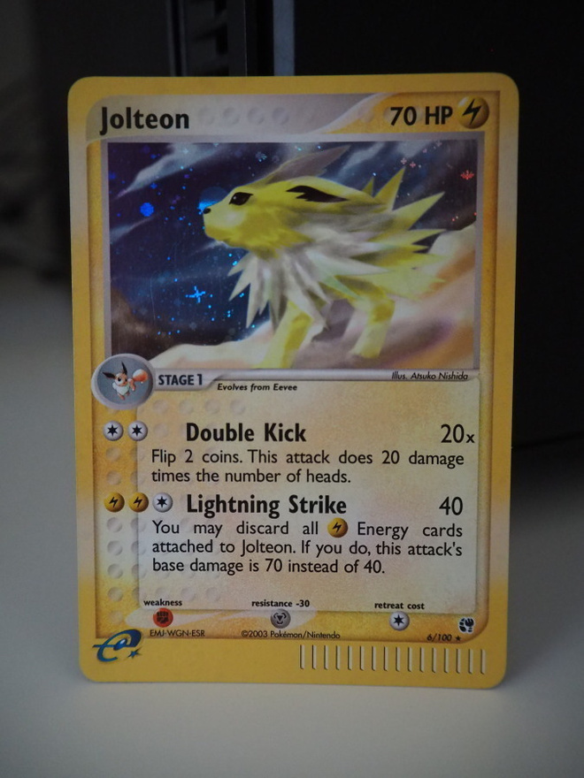 Pokemon kortti Jolteon Ex Sandstrom Holo