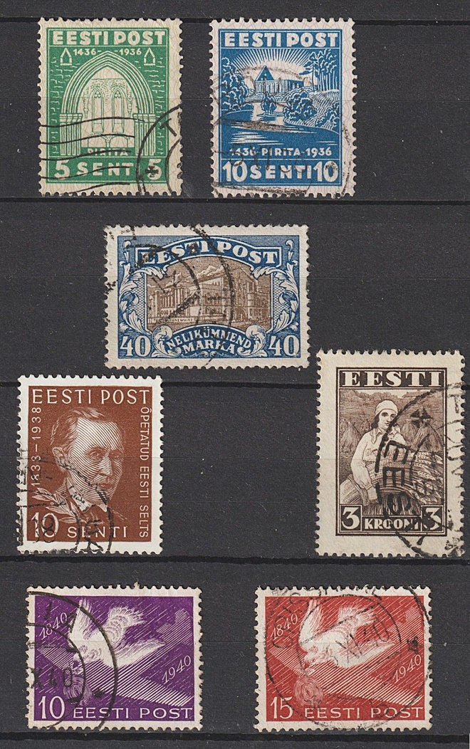 1927-40 Viroa leimattuna 7kpl