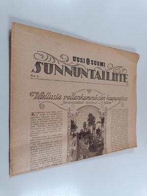 Uusi Suomi sunnuntailiite 6/1927
