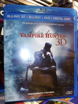 Blu-ray 3D + BLU-RAY + DVD Abraham Lincoln VAMPIRE HUNTER 3D